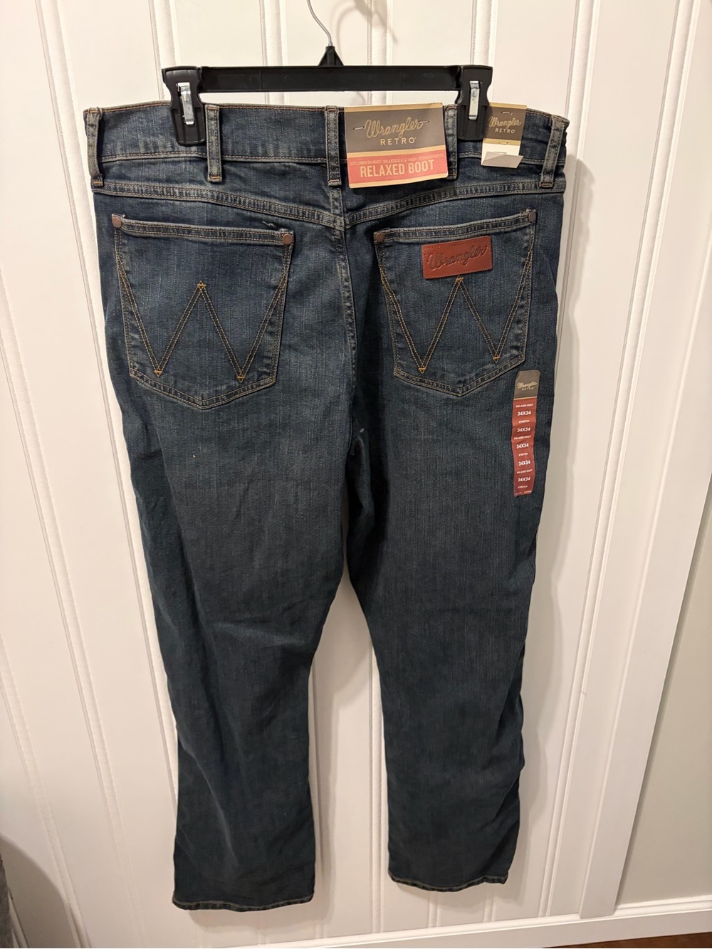 Wrangler Retro Relaxed Bootcut Jeans – Men's 34x34 – Dark Wash (NWT)